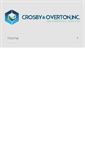 Mobile Screenshot of crosbyoverton.com